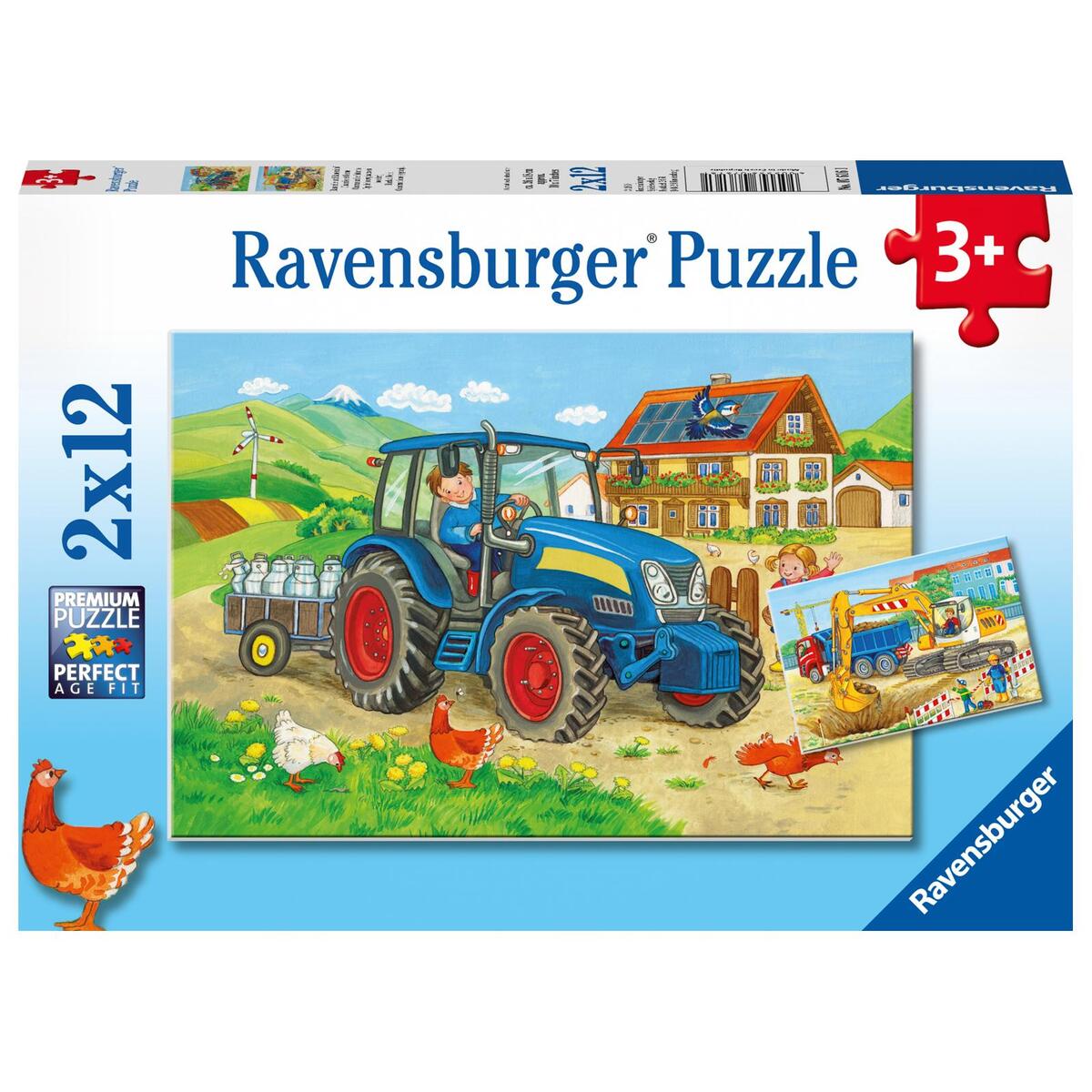 Baustelle und Bauernhof 2 x 12 Teile Baustelle und Bauernhof 2 x 12 Teile von Ravensburger Spieleverlag