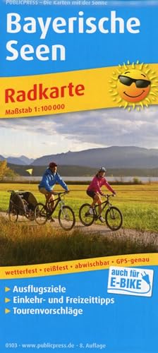Bayerische Seen: Radkarte mit Ausflugszielen, Einkehr- & Freizeittipps, wetterfest, reissfest, abwischbar, GPS-genau. 1:100000 (Radkarte: RK)
