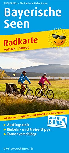 Bayerische Seen: Radkarte mit Ausflugszielen, Einkehr- & Freizeittipps, wetterfest, reissfest, abwischbar, GPS-genau. 1:100000 (Radkarte: RK)