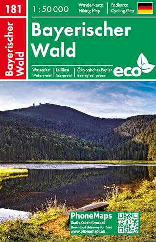 Bayerischer Wald, Wander - Radkarte 1 : 50 000 (PhoneMaps Wander - Radkarte Deutschland, Band 181) von FREYTAG-BERNDT UND ARTARIA