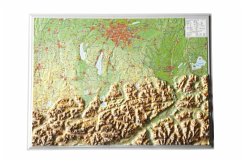 Bayerisches Oberland, Reliefkarte, Klein von Georelief, Dresden