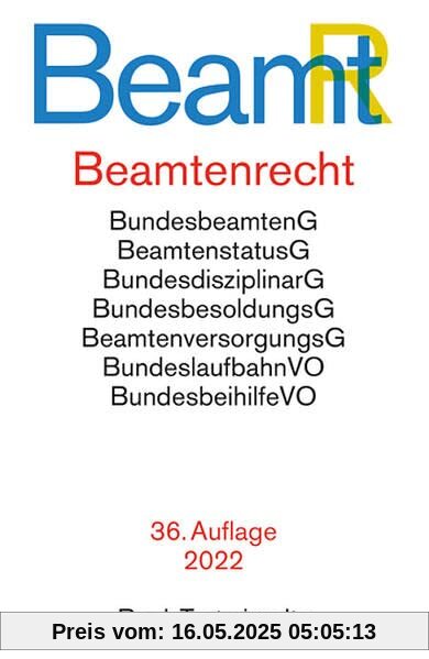 Beamtenrecht: Rechtsstand: 1. Januar 2022 (Beck-Texte im dtv)