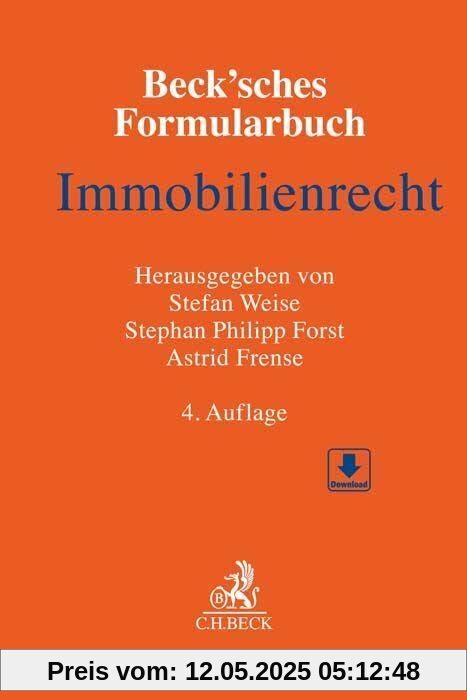 Beck'sches Formularbuch Immobilienrecht
