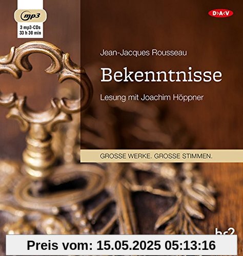 Bekenntnisse: Lesung mit Joachim Höppner (3 mp3-CDs)