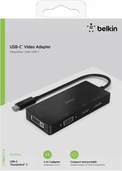 Belkin USB-C auf HDMI / VGA / DisplayPort-Adapter AVC003btBK von Belkin