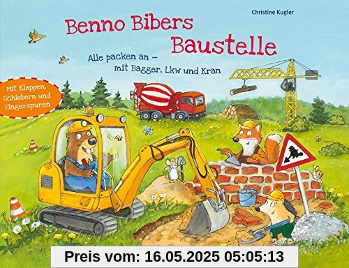 Benno Bibers Baustelle. Alle packen an, mit Bagger, LKW und Kran