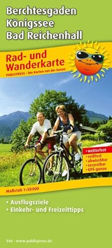 Berchtesgaden - Königssee - Bad Reichenhall: Rad- und Wanderkarte mit Ausflugszielen & Freizeittipps, wetterfest, reissfest, abwischbar, GPS-genau. ... GPS-genau (Rad- und Wanderkarte / RuWK)