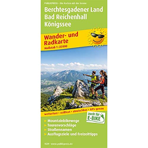 Berchtesgadener Land, Bad Reichenhall, Königssee: Wander- und Radkarte mit Ausflugszielen & Freizeittipps, wetterfest, reißfest, abwischbar, GPS-genau. 1:35000 (Wander- und Radkarte: WuRK) von Publicpress