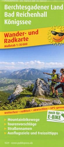 Berchtesgadener Land, Bad Reichenhall, Königssee: Wander- und Radkarte mit Ausflugszielen & Freizeittipps, wetterfest, reißfest, abwischbar, GPS-genau. 1:35000 (Wander- und Radkarte: WuRK)