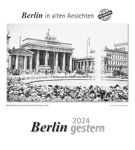 Berlin gestern 2024: Berlin in alten Ansichten von m + m Verlag