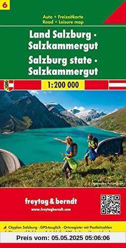 Berndt Freytag Autokarten, Blatt 6: Land Salzburg - Salzkammergut - Maßstab 1:200 000