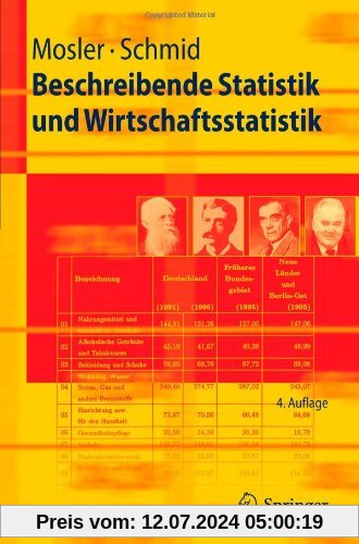 Beschreibende Statistik und Wirtschaftsstatistik (Springer-Lehrbuch) (German Edition)