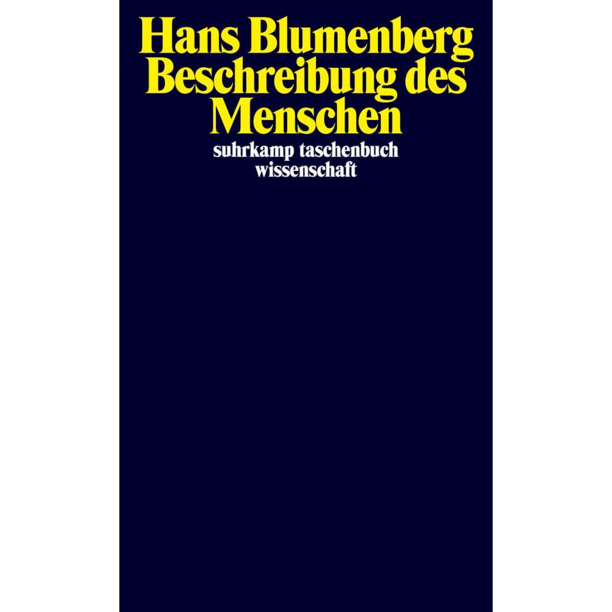 Beschreibung des Menschen von Suhrkamp Verlag AG