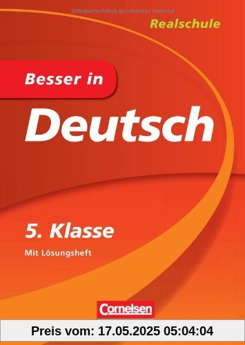 Besser in Deutsch - Realschule 5. Klasse - Cornelsen Scriptor Besser in Deutsch - Realschule 5. Klasse - Cornelsen Scriptor