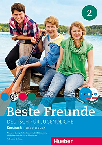 Beste Freunde 2: Kursbuch + Arbeitsbuch mit 1 Audio-CD und 1 CD-ROM von Hueber