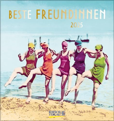 Beste Freundinnen 2025: aufstellbarer Postkartenkalender von Korsch Verlag