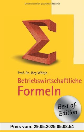 Betriebswirtschaftliche Formeln