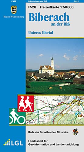 Biberach an der Riss, Unteres Illertal: Karte des Schwäbischen Albvereins (Freizeitkarten 1:50000 / Mit Touristischen Informationen, Wander- und Radwanderungen)