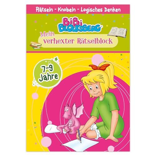 Bibi Blocksberg - Mein verhexter Rätselblock: Rätselblock ab 7 Jahre, Lernblock für Kinder in der 1 Klasse mit 32 zauberhaften Rätseln von Lingen Verlag