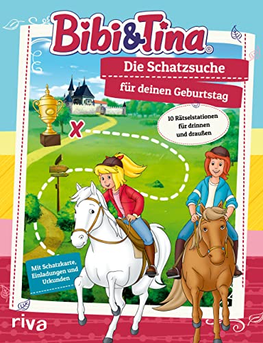 Bibi & Tina – Die Schatzsuche/Schnitzeljagd für deinen Geburtstag: 10 Rätselstationen für drinnen und draußen. Mit Schatzkarte, Einladungen und Urkunden. Für Kinder ab 6 Jahren