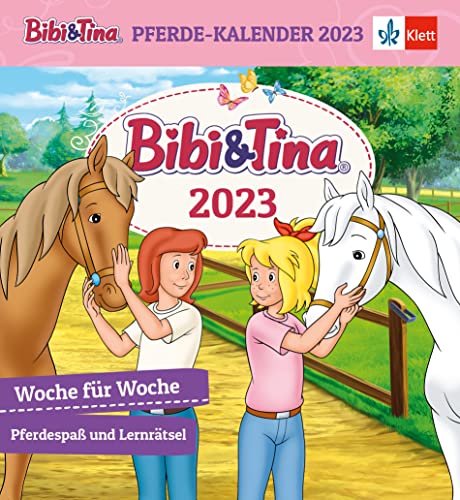 Bibi und Tina Kalender 2023: Postkartenkalender mit Pferdespaß und Lernrätseln, 1. und 2. Klasse, zum Aufstellen und Aufhängen