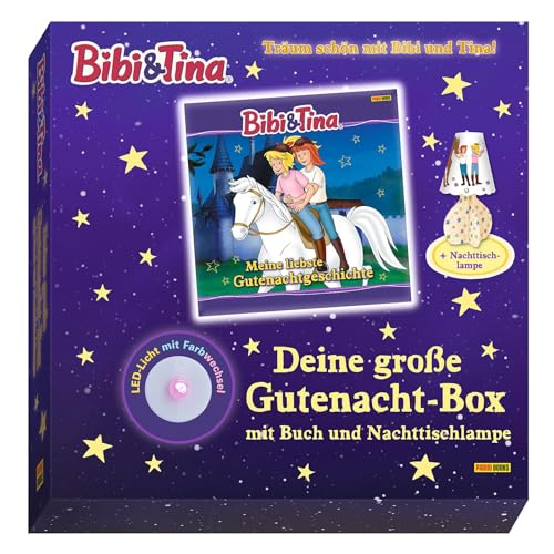 Bibi & Tina: Deine große Gutenacht-Box mit Buch und Nachttischlampe: Gutenachtgeschichtenbuch mit zusammenbaubarer Nachttischlampe in Geschenkbox Bibi & Tina: Deine große Gutenacht-Box mit Buch und Nachttischlampe: Gutenachtgeschichtenbuch mit zusammenbaubarer Nachttischlampe in Geschenkbox von Panini