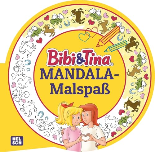 Bibi & Tina: MANDALA-Malspaß: Mit 80 tollen Motiven | Beschäftigung ab 4 Jahren (Bibi & Tina: Freunde für immer!) von Nelson