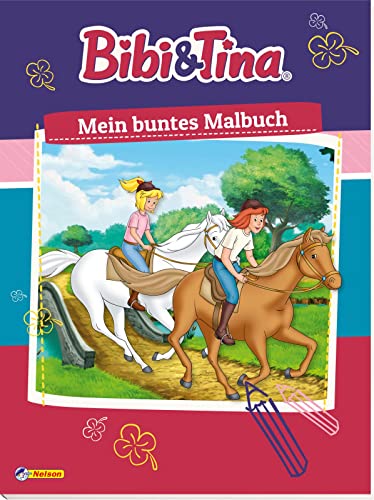 Bibi & Tina: Mein buntes Malbuch: 80 Ausmalmotive für Jungen und Mädchen ab 4 Jahren von Carlsen