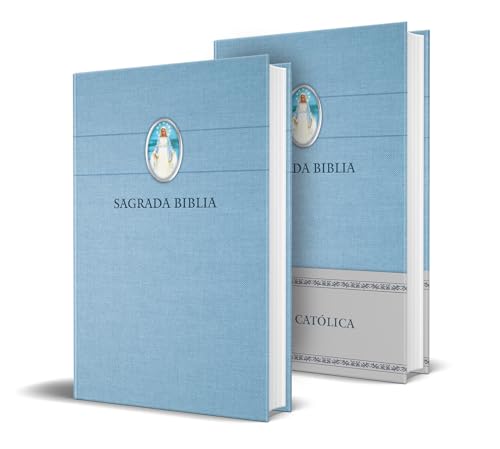 Biblia Católica en español. Tapa dura azul, con Virgen Milagrosa en cubierta / Catholic Bible. Spanish-Language, Hardcover, Blue, Compact von Origen