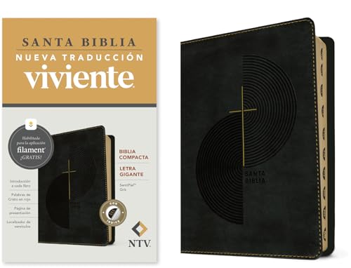 Biblia Compacta Ntv, Letra Gigante Con Filament (Sentipiel, Gris, Índice, Letra Roja) von Tyndale House Publishers