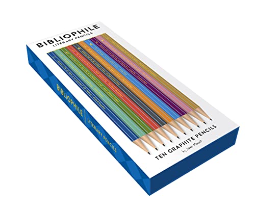 Bibliophile Literary Pencils: 10 Graphite Pencils