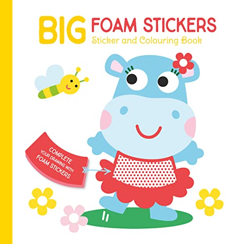 Big Foam Stickers: Hippo: Sticker and Colouring book, Hippo von Yoyo Books