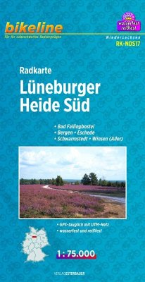 Bikeline Radkarte Lüneburger Heide Süd von Esterbauer