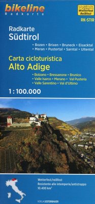 Bikeline Radkarte Südtirol. Carta cicloturistica Alto Adige von Esterbauer