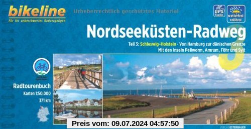 Bikeline Radtourenbuch, Nordseeküsten-Radweg. Teil 3: Von Hamburg nach Sylt, wetterfest/reißfest