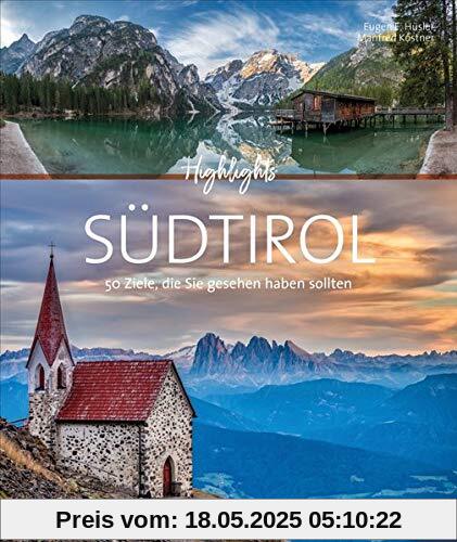 Bildband Südtirol: Highlights Südtirol mit Sehenswürdigkeiten vom Vinschgau bis Fanes. 50 Ziele, die Sie gesehen haben sollten. Mit Routenvorschlägen und Reiseinfos zu Gastronomie und Unterkünften. Bildband Südtirol: Highlights Südtirol mit Sehenswürdigkeiten vom Vinschgau bis Fanes. 50 Ziele, die Sie gesehen haben sollten. Mit Routenvorschlägen und Reiseinfos zu Gastronomie und Unterkünften.