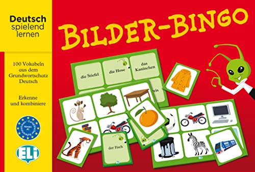 Bilder-Bingo: Deutsch spielend lernen. 100 Vokabeln aus dem Grundwortschatz Deutsch (ELI Spiele: Spiele zum Sprachenlernen)