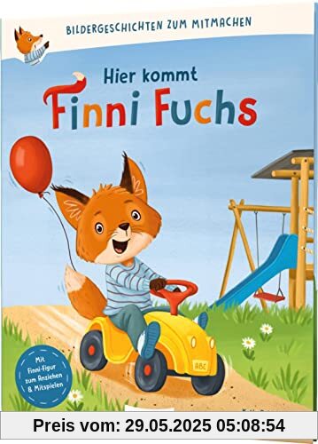 Bildergeschichten zum Mitmachen: Hier kommt Finni Fuchs: Mit Finni-Anziehpuppe & Suchbildern