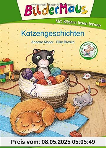 Bildermaus - Katzengeschichten: Mit Bildern lesen lernen - Ideal für die Vorschule und Leseanfänger ab 5 Jahre