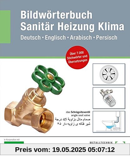 Bildwörterbuch Sanitär, Heizung, Klima: Deutsch Englisch Arabisch Persisch
