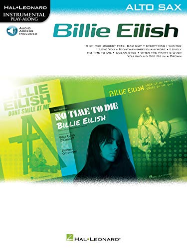 Billie Eilish Instrumental Play-Along Book/Online Audio for Alto Sax: Alto Sax Instrumental Play-Along Pack Billie Eilish Instrumental Play-Along Book/Online Audio for Alto Sax: Alto Sax Instrumental Play-Along Pack von Music Sales