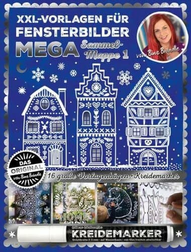 Bine Brändle - XXL Vorlagen für Fensterbilder - Mega Sammelmappe 1 - Das Orignal: 16 große Vor...