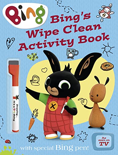 Bing’s Wipe Clean Activity Book: A fun Bing activity book for children ages 2 – 5 with a wipe-clean pen von HarperCollins Publishers