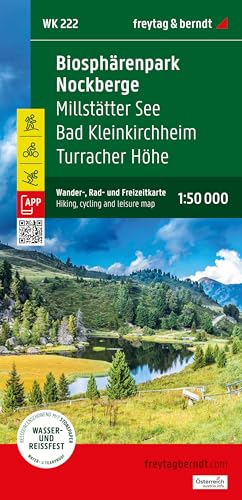 Biosphärenpark Nockberge, Wander-, Rad- und Freizeitkarte 1:50.000, freytag & berndt, WK 222: Millstätter See - Bad Kleinkirchheim - Turracher Höhe, ... (freytag & berndt Wander-Rad-Freizeitkarten) von FREYTAG-BERNDT UND ARTARIA
