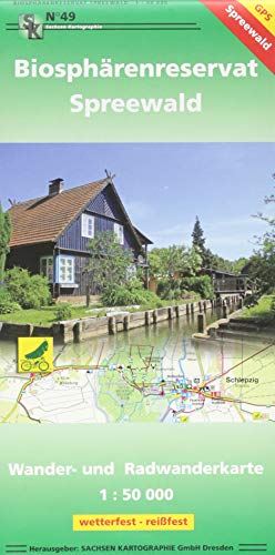 Biosphärenreservat Spreewald: Wander-, Radwander- und Wasserwanderkarte 1 : 50 000 GPS-fähig, wetterfest, reißfest