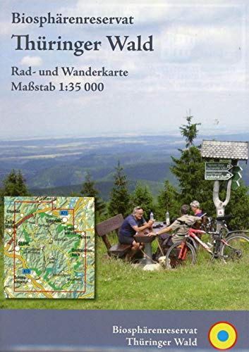 Biosphärenreservat Thüringer Wald: Rad- und Wanderkarte (wetterfest) von Kartographische Komm. Ver