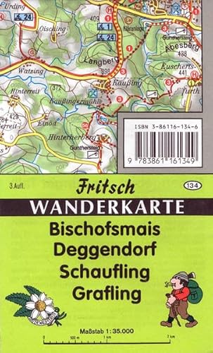 Bischofsmais - Deggendorf - Schaufling - Grafling: Wanderkarte (Fritsch Wanderkarten 1:35000) von Fritsch Landkartenverlag