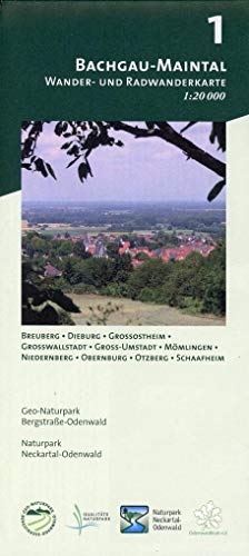 Blatt 1, Bachgau-Maintal: Wander- und Radwanderkarte 1:20.000. Mit Breuberg, Dieburg, Großostheim, Großwallstadt, Groß-Umstadt, Mömlingen, ... und Naturpark Neckartal-Odenwald)
