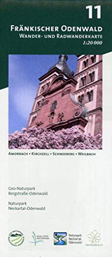 Blatt 11, Fränkischer Odenwald: Wander- und Radwanderkarte 1:20.000. Mit Amorbach, Kirchzell, Schneeberg und Weilbach (Odenwald Freizeitkarten Maßstab ... und Naturpark Neckartal-Odenwald) von MeKi Landkarten GmbH