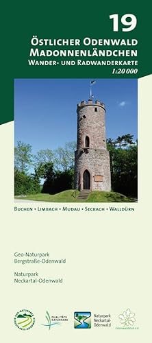 Blatt 19, Östlicher Odenwald - Madonnenländchen: Wander- und Radwanderkarte 1:20.000. Mit Buchen, Limbach, Mudau, Seckach und Walldürn (Odenwald ... und Naturpark Neckartal-Odenwald) von MeKi Landkarten